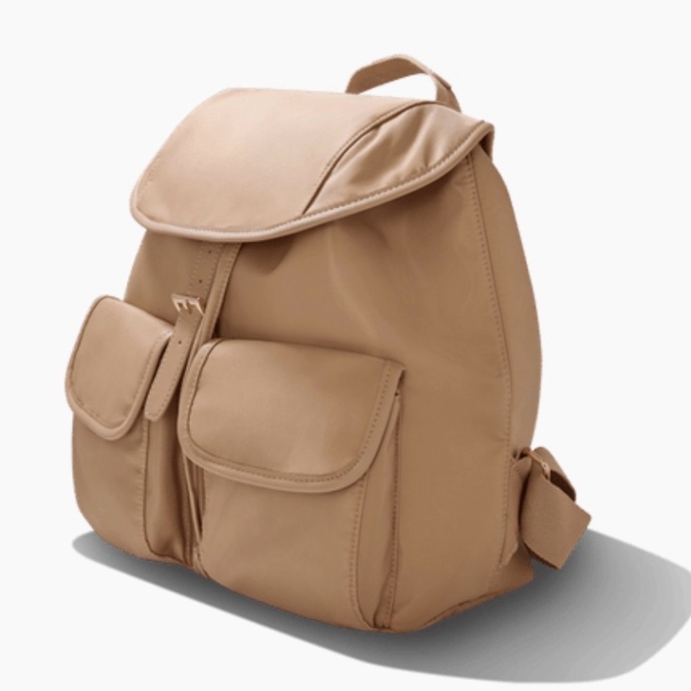 NWT Year of Ours tan backpack purse